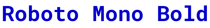 Roboto Mono Bold шрифт